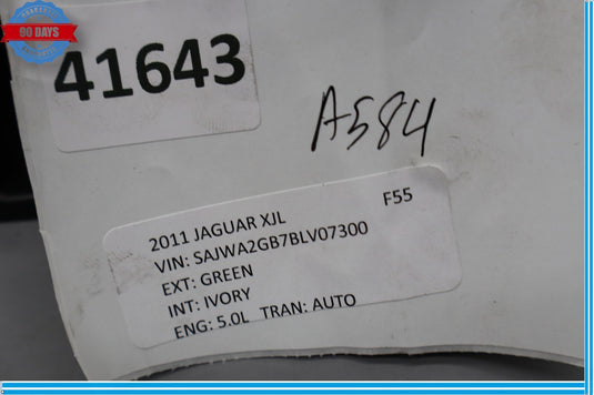 10-15 Jaguar XJ XJL Rear Left Bumper Impact Absorber Reinforcement Bracket Oem
