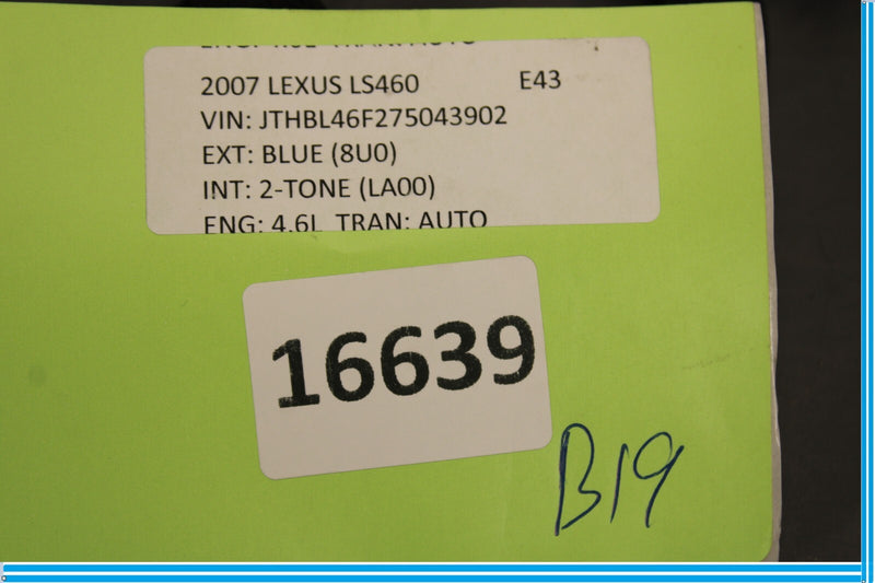 Load image into Gallery viewer, 07-09 Lexus LS460 Rear Trunk Deck Lid Key Lock Cylinder W/ Harness Oem
