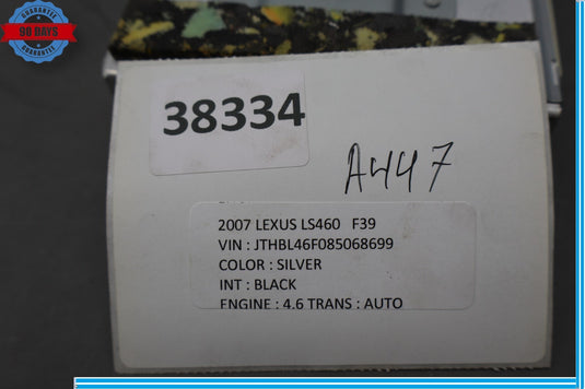 07-09 Lexus LS460 Rear Left Driver Side Seat Climate Control Module Unit ECU Oem