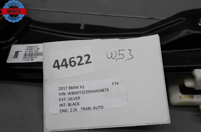 Load image into Gallery viewer, 16-22 BMW X1 Rear Left Driver Power Door Window Regulator W/Motor 734951108 OEM
