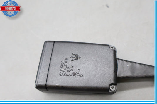 14-19 Maserati Ghibli Rear Right Passenger Side Lower Seat Belt Buckle Black Oem