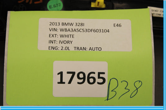 12-18 BMW 320i 328i F30 Rear Right Passenger Side Door Sill Scuff Plate Trim Oem