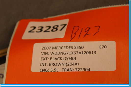 07-13 Mercedes S550 S600 W221 Dashboard Center Console CD Player Cover Oem