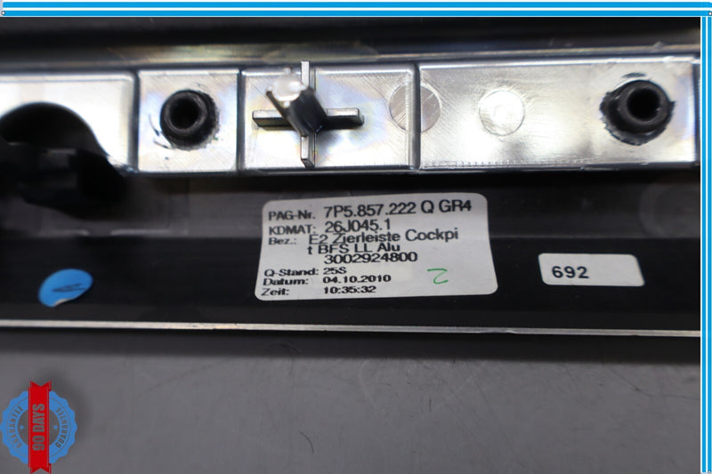 Load image into Gallery viewer, 11-18 Porsche Cayenne Front Right Passenger Side Dash Trim Molding Wood Oem
