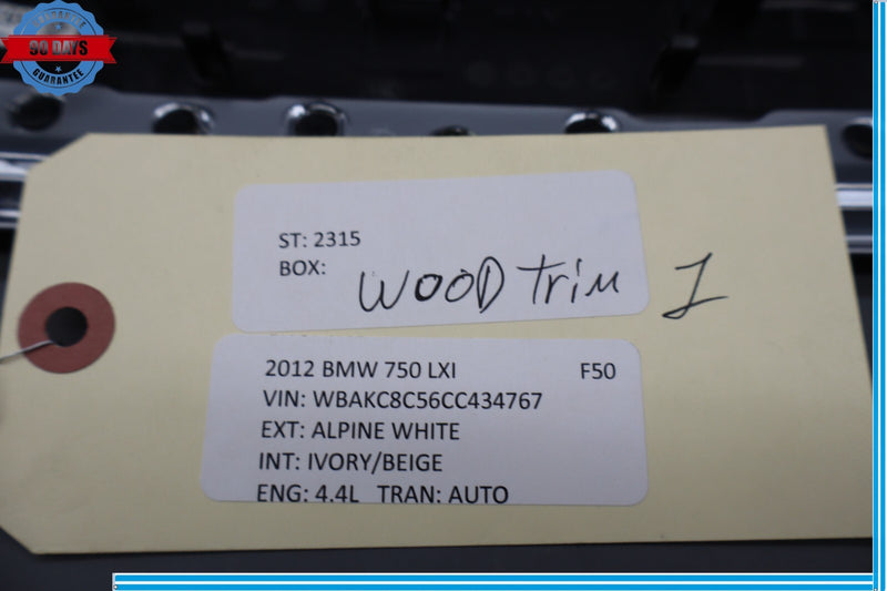 Load image into Gallery viewer, 09-15 BMW 750Li xDrive Rear Left Interior Door Panel Bezel Molding Oem
