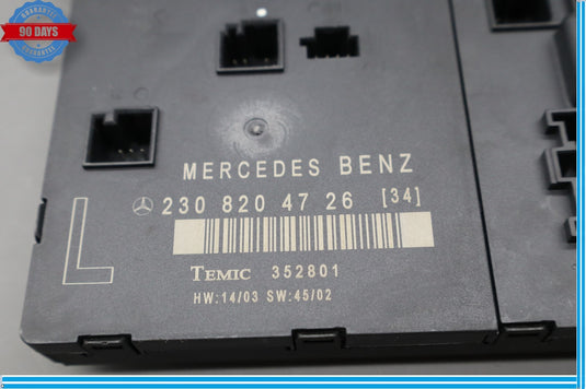 03-08 Mercedes R230 SL500 Front Left Driver Side Door Control Module Oem