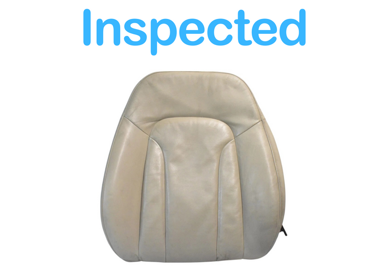 Load image into Gallery viewer, 07-15 AUDI Q7 Front Left Driver Side Upper Seat Back Cushion Leather Beige OEM
