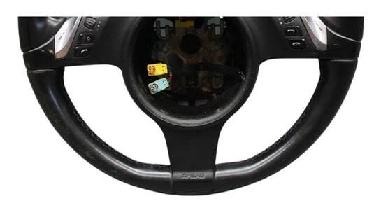 11-14 Porsche Cayenne 958 S Multifunction Steering Wheel Assembly Black Oem