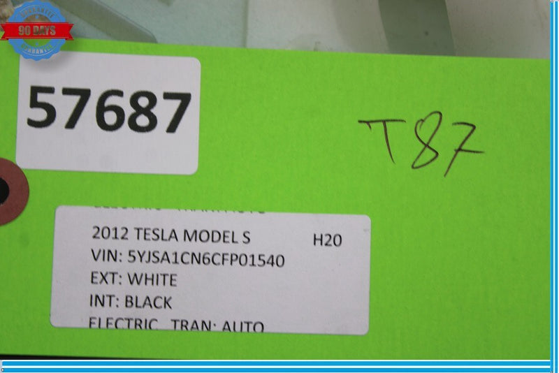 Load image into Gallery viewer, 12-16 Tesla Model S Rear Right Passenger Side Right C-Pillar Upper Trim Oem
