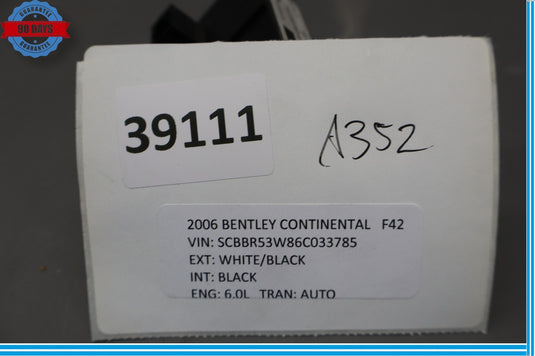 03-12 Bentley Continental GT GTC Steering Column Adjustment Switch Oem
