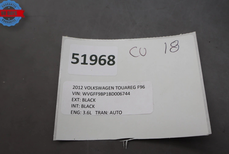 Load image into Gallery viewer, 11-16 Volkswagen Touareg Front Right Passenger Side Upper Seat Cushion Cover Oem
