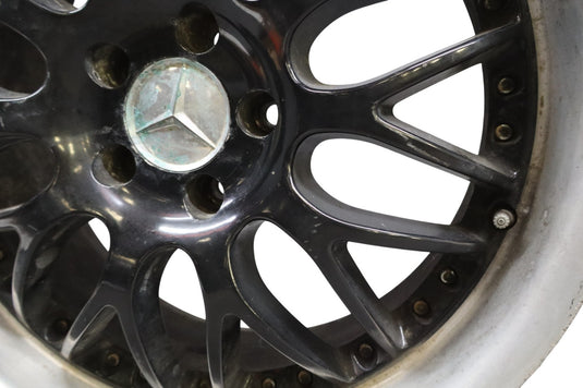 Used Alloy Wheels Ssw Mesh038 5 Holes 112 Black Glass Edge Et45 8-18 Inches
