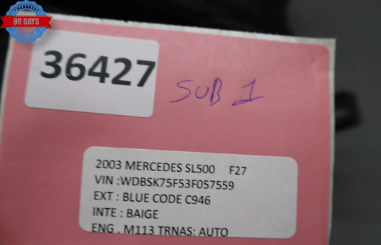 03-08 Mercedes R230 SL500 SL55 BOSE Subwoofer Audio Radio Speaker 2308201802 Oem