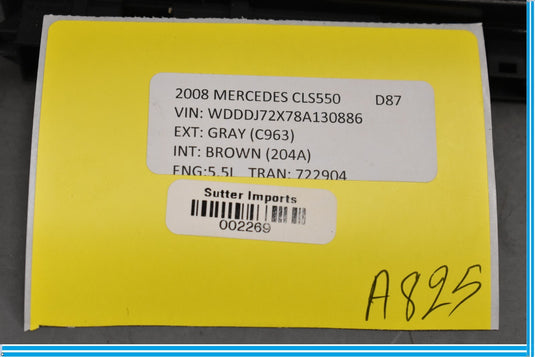03-12 Mercedes CLS550 E550 W219 Front Right Seat Control Module Oem