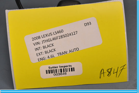 07-12 Lexus LS460 Front Left Driver Side Steering Column Control Switch Oem