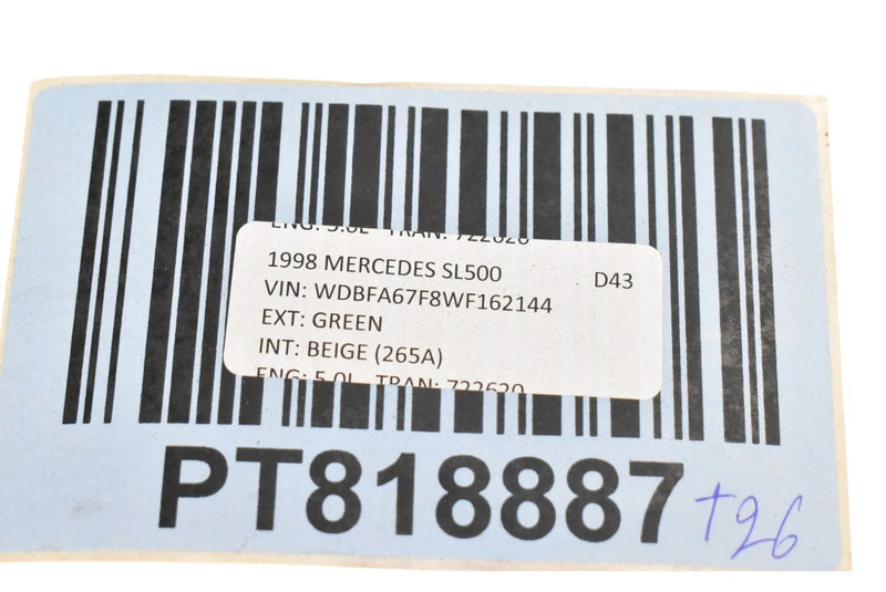 Load image into Gallery viewer, 96-02 Mercedes SL320 SL500 Front Left Under Dash Lower Knee Trim Liner Panel OEM
