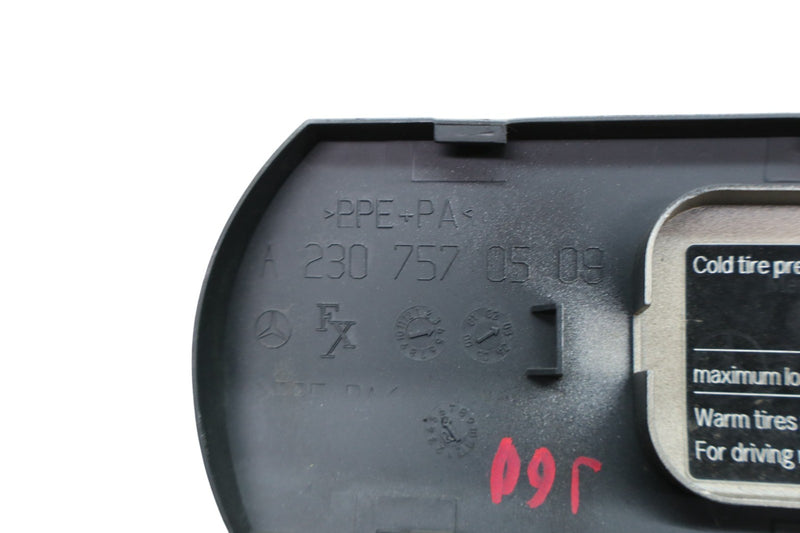 Load image into Gallery viewer, 03-12 Mercedes R230 SL500 SL55 Fuel Filler Gas Tank Door Flap Lid White Oem
