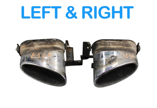 06-12 Bentley Continental Left & Right Side Exhaust Tip Muffler 3W0253681D OEM