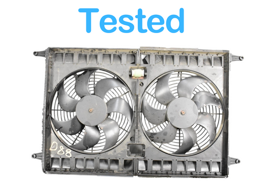 05-08 Maserati Quattroporte M139 Engine Radiator Cooling Fan Motor Assembly Oem