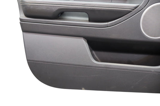 12-19 Range Rover Evoque L538 Front Left Door Trim Panel Assembly Black Oem