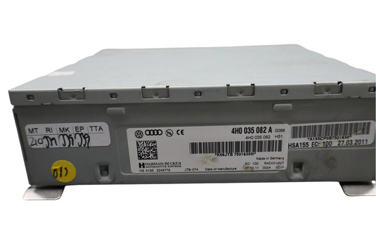 2011 Audi A8 Quattro Audio Radio Receiver Head Trunk Satellite Mounted Tuner Oem