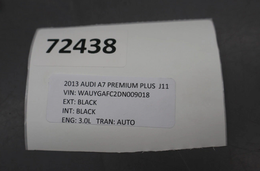 12-18 Audi A7 Quattro RS7 S7 Rear Left Side Door Window Glass 4G8845205B Oem