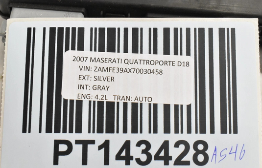03-13 Maserati Quattroporte Front Left Driver Seat Control Module 980139418 Oem