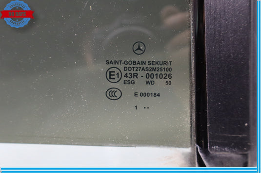 12-18 Mercedes W218 CLS550 CLS63 Rear Right Side Quarter Window Glass Oem