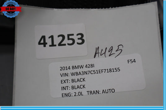 12-21 BMW 320i 328i 428i Rear Left Driver Side Seatbelt Seat Belt Buckle Oem