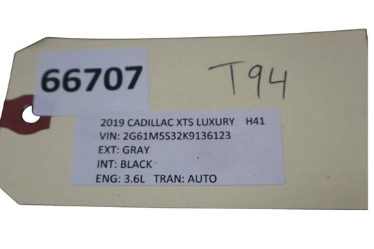 13-19 Cadillac XTS Front Right Side Center B Pillar Upper Trim Cover Panel OEM