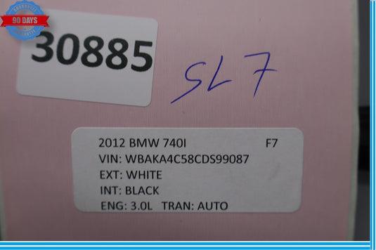 09-15 BMW 750i 750Li F01 F02 Center Console Floor Shifter Shift Trim Bezel Oem