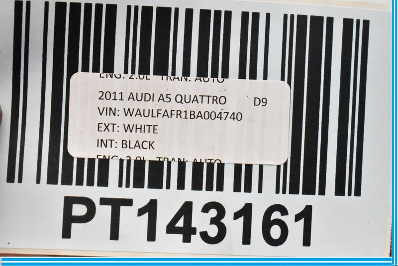 Load image into Gallery viewer, 08-16 Audi A5 Quattro Coupe Rear Trunk Deck Lid Hatch Trim Cover Panel White OEM
