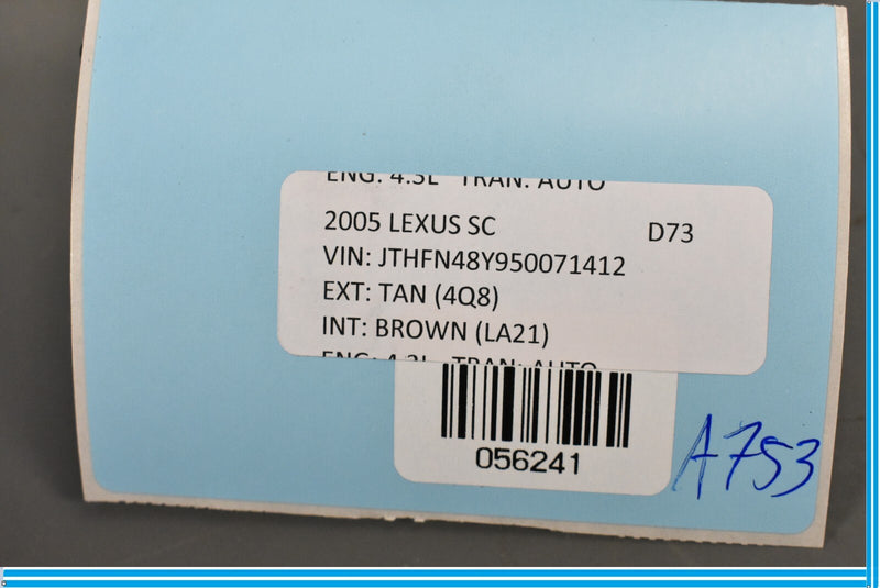 Load image into Gallery viewer, 02-10 Lexus SC430 Front Left Driver Seat Recline Handle Lever Cover Trim Oem
