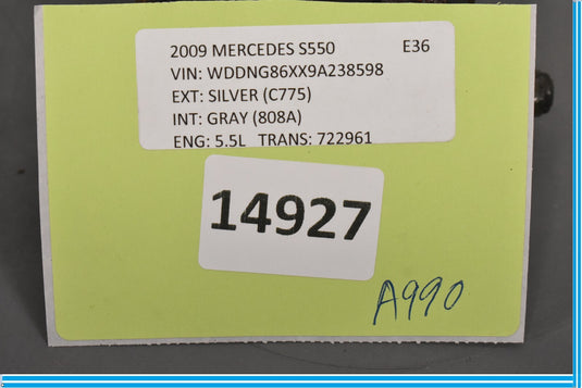 07-13 Mercedes S550 S600 S400 W221 Air Suspension Pressure Valve Block Oem