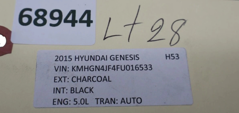 Load image into Gallery viewer, 15-20 Hyundai Genesis G80 Rear Power Trunk Lid Interior Trim Cover Panel Oem
