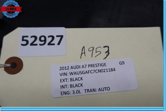 12-15 Audi A7 Quattro Rear Left Side Outer Taillight Lamp Cover Trim Panel Oem