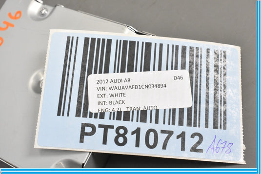 11-14 Audi A8 View Back Up Assist Camera Control Module Unit Oem