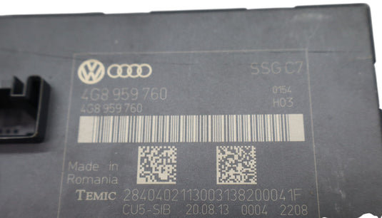 12-18 Audi A7 Quattro Front Left Driver Side Seat Memory Control Module ECU Oem