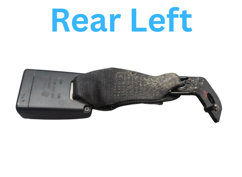 Load image into Gallery viewer, 12-18 BMW 320i 328i F30 Rear Left Driver Side Seat Belt Buckle Black Oem
