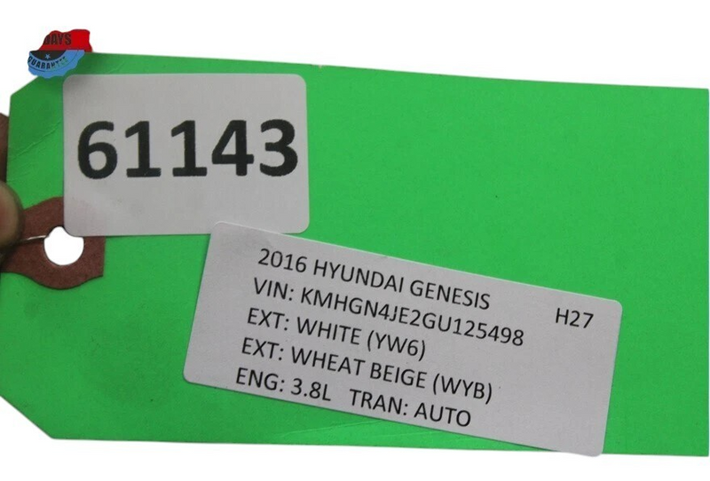 Load image into Gallery viewer, 15-16 Hyundai Genesis Rear Trunk Lid Deck Shell Panel White 69200-B1020 OEM
