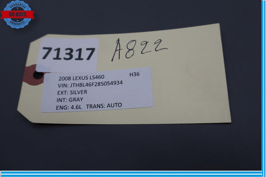 07-12 Lexus LS460 XF40 Rear Right Side Door Card Ashtray Storage Trim Oem