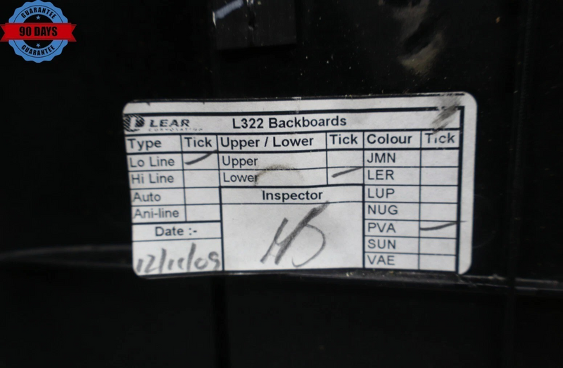 Load image into Gallery viewer, 10-12 Land Rover Range Rover Front Left Driver Side Seat Cover Back Panel Oem
