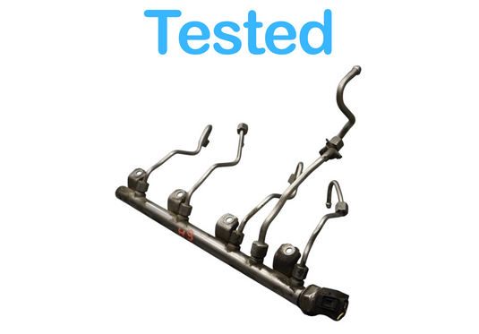 08-17 BMW 750Li X6 650i High Pressure Fuel Injector Rail Tube 13537547600 Oem