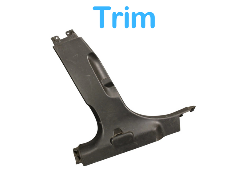 Load image into Gallery viewer, 14-17 Maserati Ghibli Center Left Side B Pillar Lower Panel Trim Cover Black OEM
