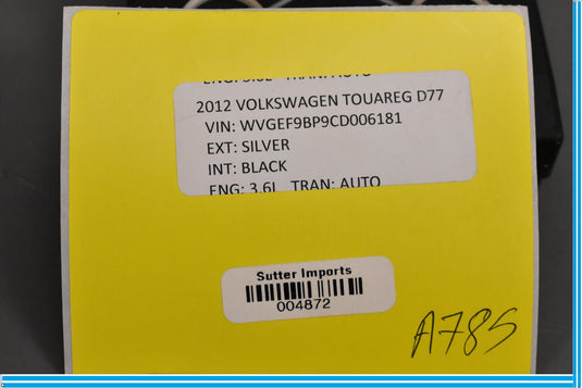 11-14 Volkswagen VW Touareg Rear Right Passenger Door Window Control Module Oem