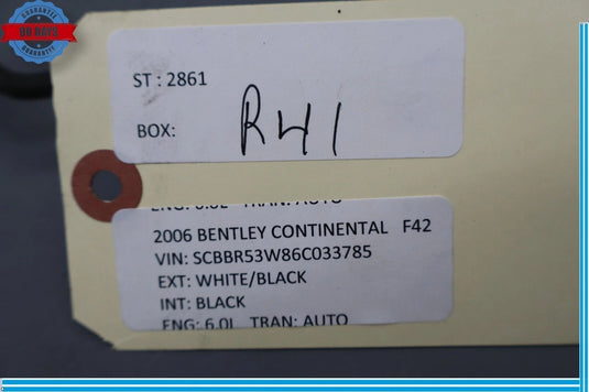 06-12 Bentley Continental Rear Left Side Headlight Ride Height Level Sensor OEM