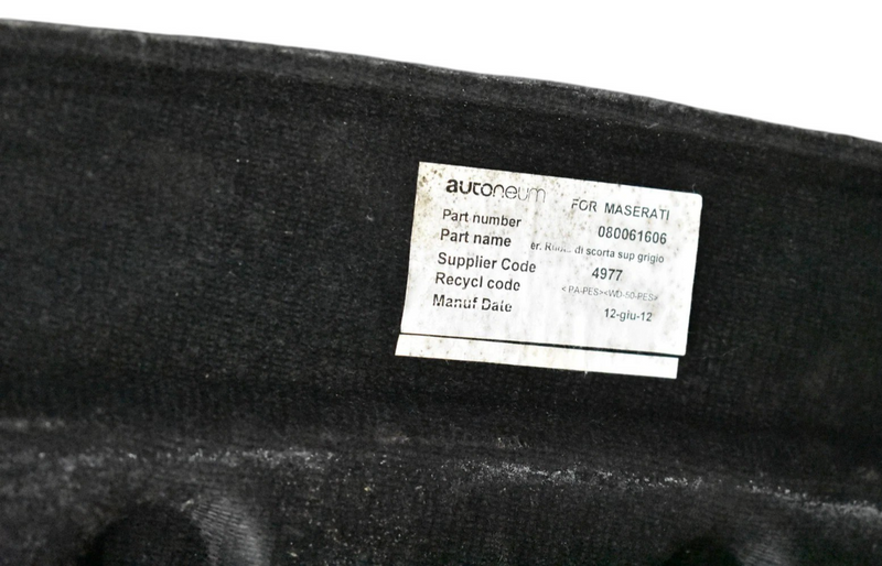 Load image into Gallery viewer, 03-13 Maserati Quattroporte Rear Trunk Floor Carpet Cover Panel 80061606 Oem
