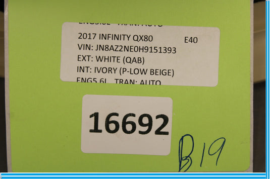 11-17 Infiniti QX56 QX80 Rear Left Side Side Door Scuff Step Panel Plate Oem
