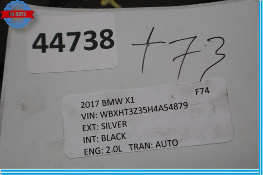 16-22 BMW X1 F48 Rear Left Side Trailing Control Arm Cover Bracket Oem