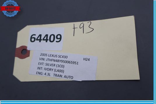 02-05 Lexus SC430 Z40 Front Left Driver Side Seat Switch Cover Trim Panel Oem